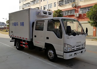 湖北程力庆铃双排冷藏车