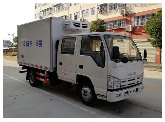 湖北程力庆铃双排冷藏车