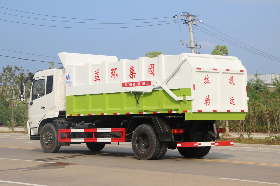 东风天锦国六湖北程力对接式垃圾车 (3)