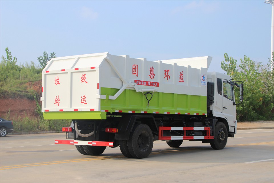 东风天锦国六湖北程力对接式垃圾车 (5)