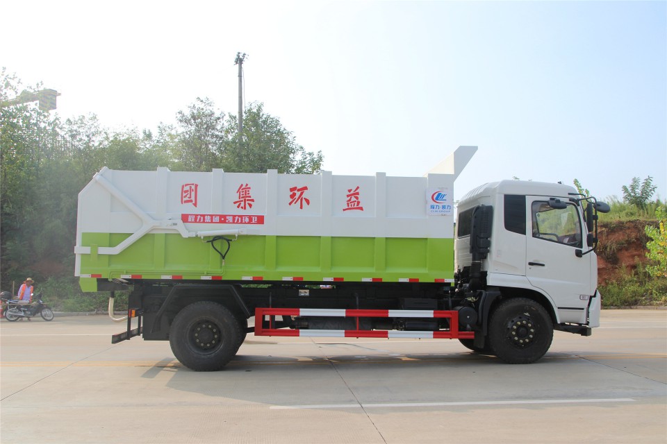 东风天锦国六湖北程力对接式垃圾车 (6)