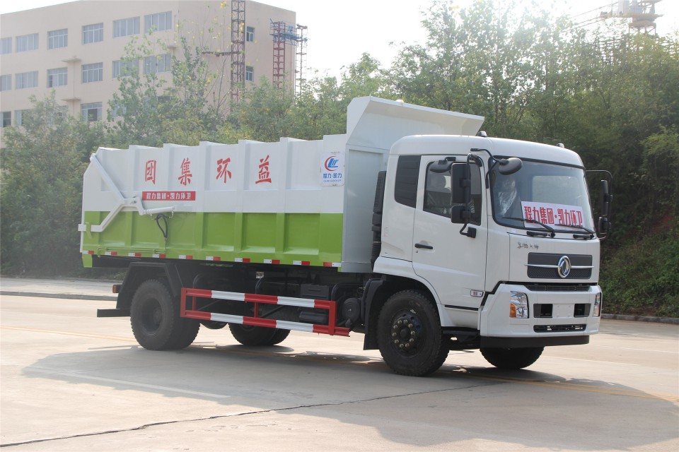 东风天锦国六湖北程力对接式垃圾车 (7)